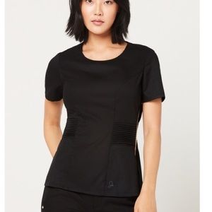 Jaanuu Jolie Collection Pintuck Top - Black